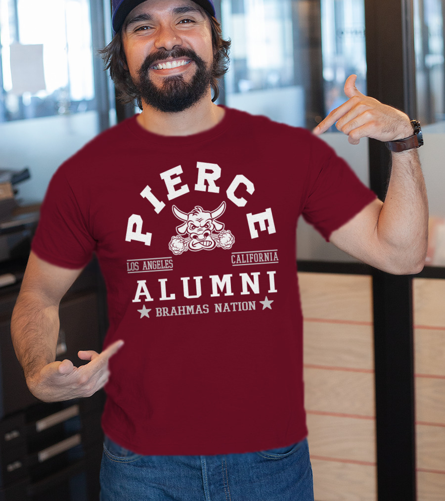 Pierce College Alumni Los Angeles California Brahmas Nation T-Shirt
