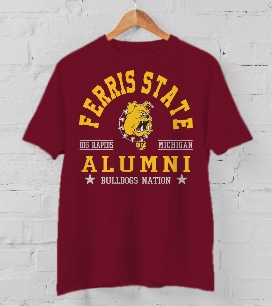Ferris State Alumni Bulldogs Nation Big Rapids Michigan T-Shirt