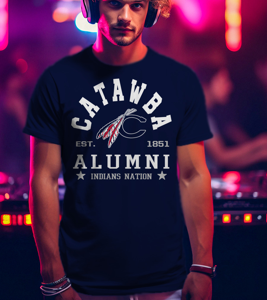 Catawba Alumni Indians Nation Est. 1851 T-Shirt