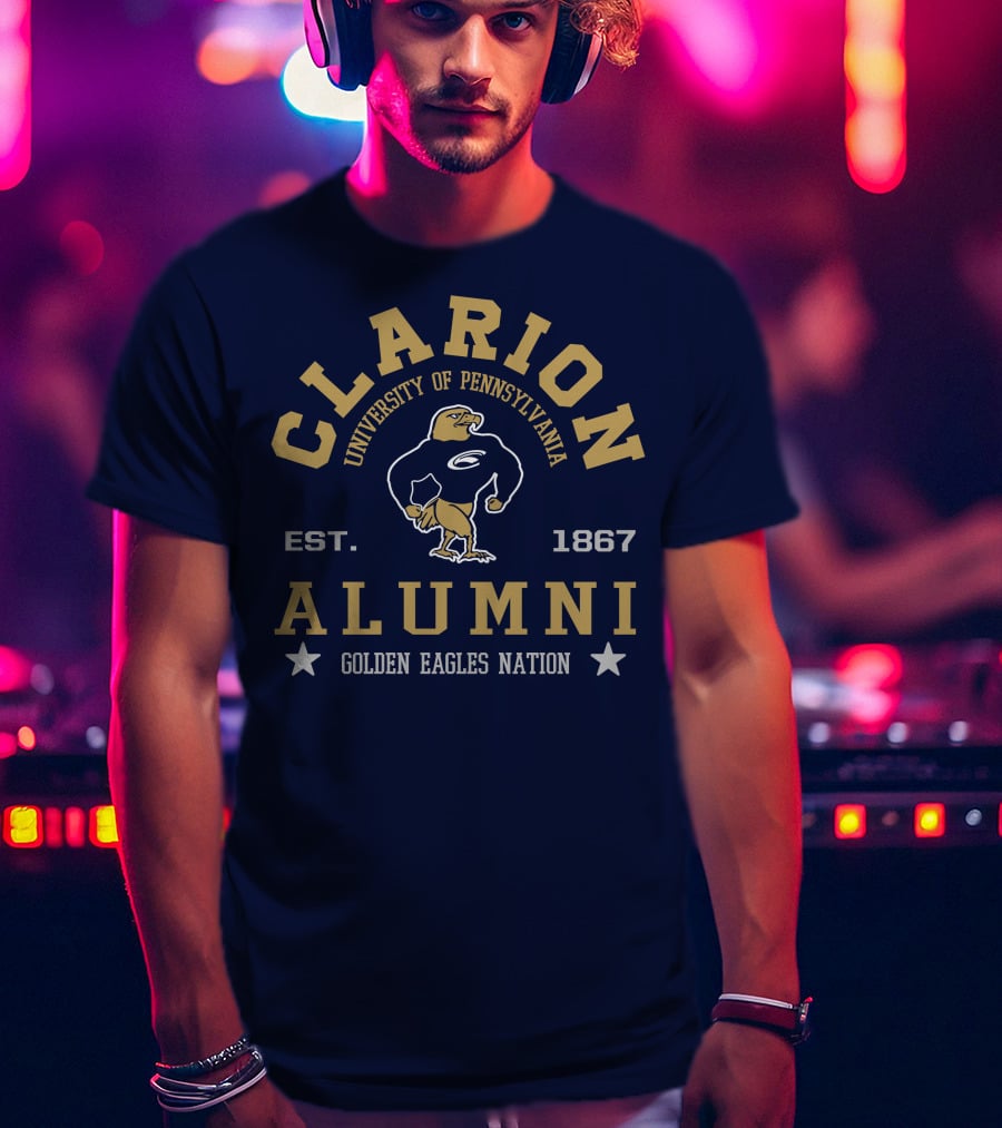 Clarion University Of Pennsylvania Alumni Golden Eagles Nation Est. 1867 T-Shirt