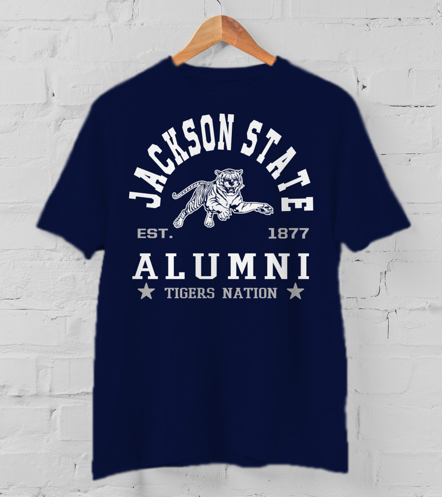 Jackson State Alumni Tigers Nation Est. 1877 T-Shirt