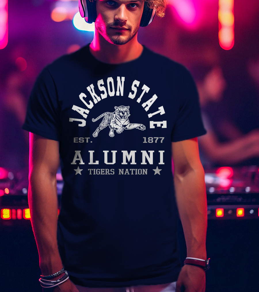 Jackson State Alumni Tigers Nation Est. 1877 T-Shirt