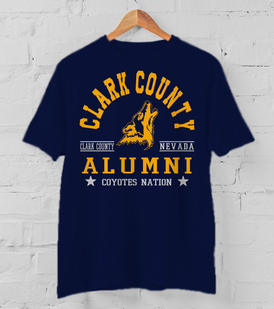 Clark County Nevada Alumni Coyotes Nation T-Shirt