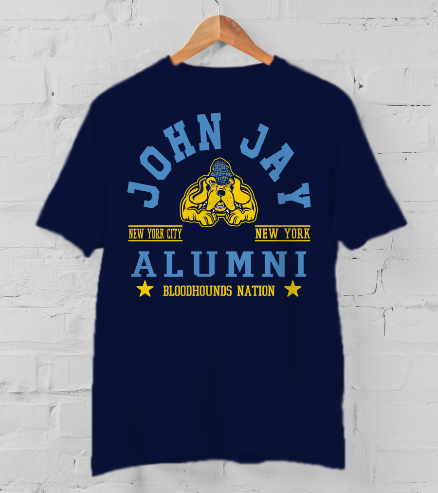 John Jay College Alumni Bloodhounds Nation New York City New York T-Shirt