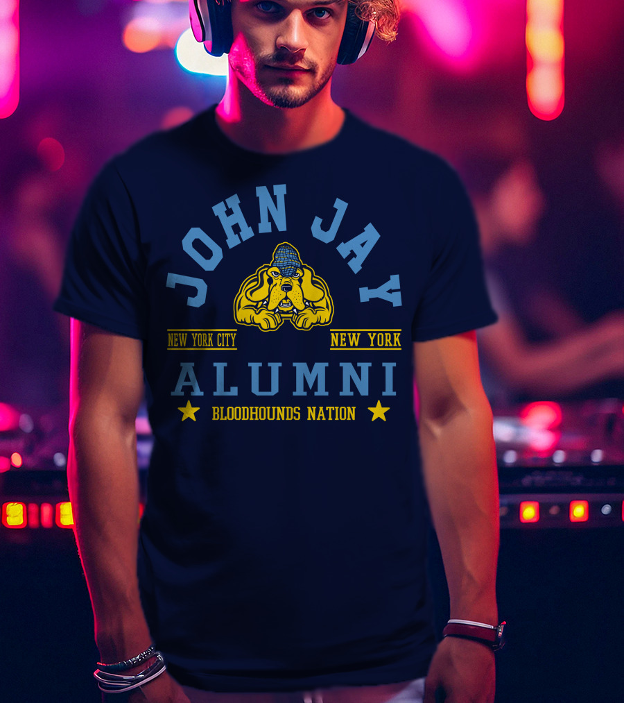John Jay College Alumni Bloodhounds Nation New York City New York T-Shirt