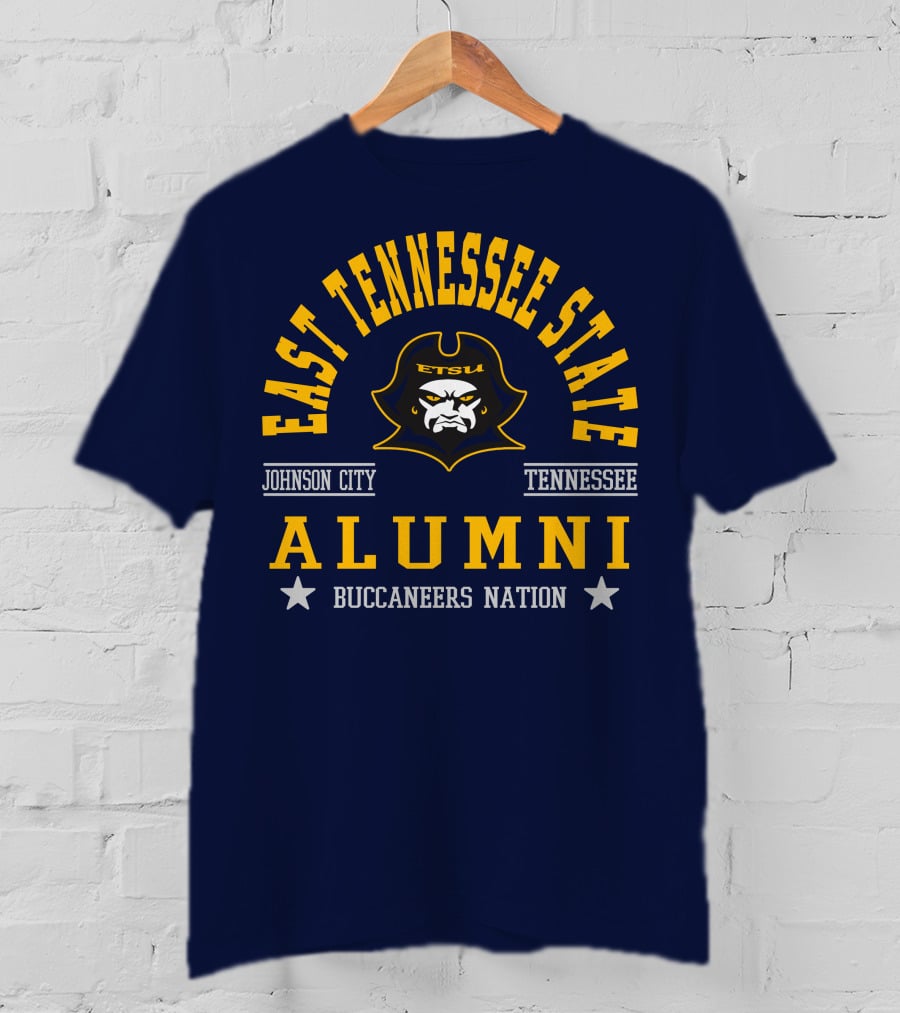 East Tennessee State Alumni Buccaneers Nation Johnson City Tennessee T-Shirt