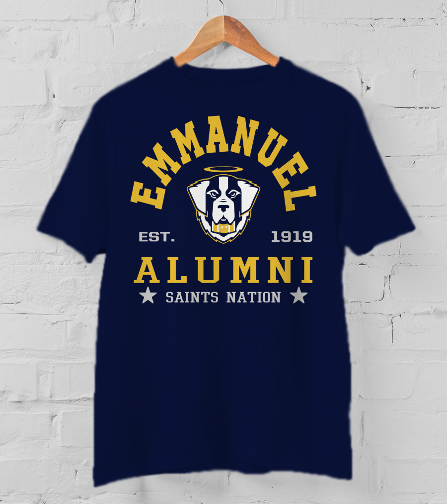 EMMANUEL Alumni EST. 1919 Saints Nation T-Shirt