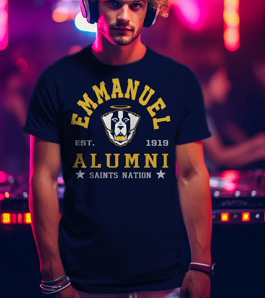 EMMANUEL Alumni EST. 1919 Saints Nation T-Shirt