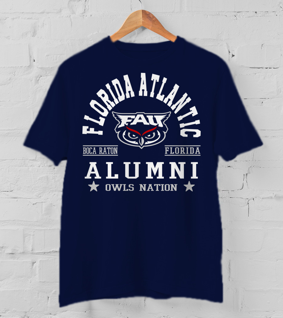 Florida Atlantic Alumni Owls Nation Boca Raton Florida T-Shirt