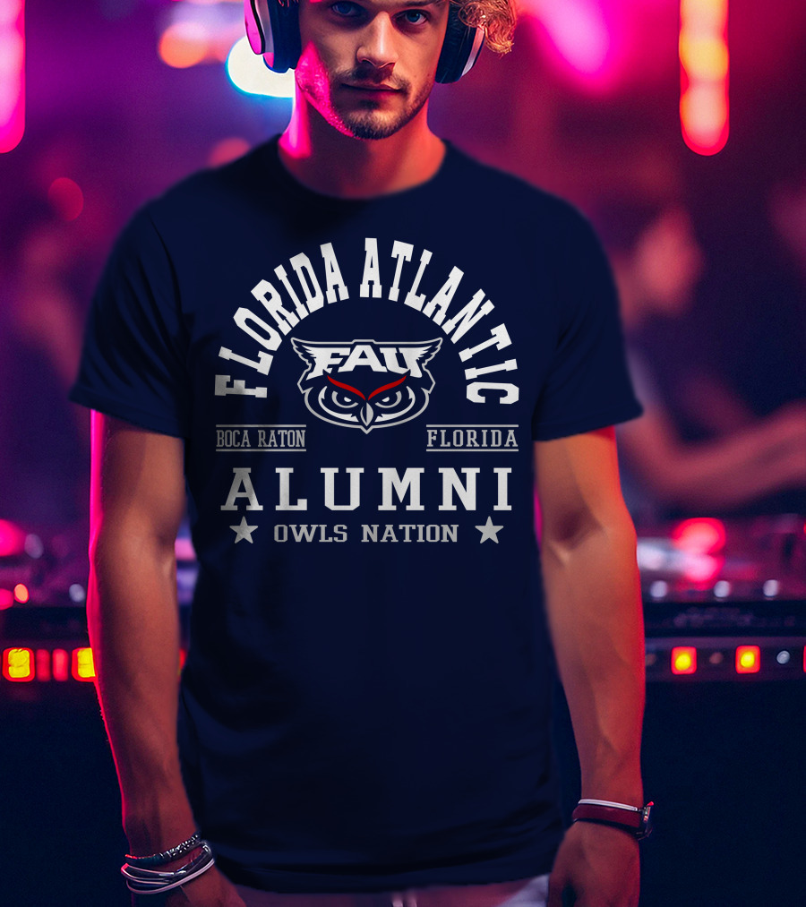 Florida Atlantic Alumni Owls Nation Boca Raton Florida T-Shirt