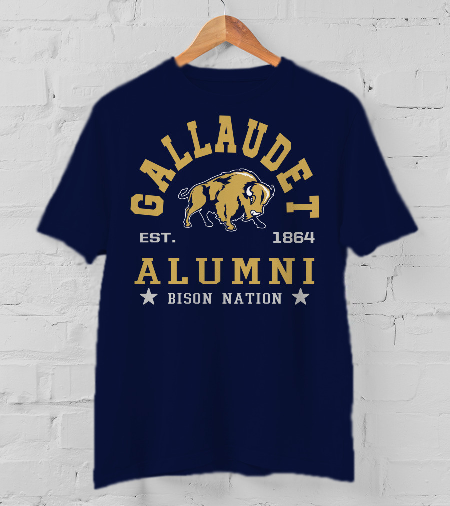 Gallaudet Alumni Bison Nation Est. 1864 T-Shirt