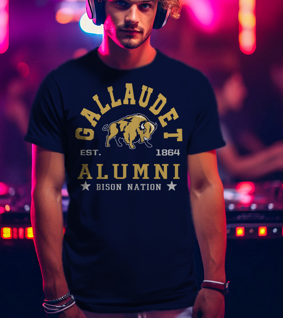 Gallaudet Alumni Bison Nation Est. 1864 T-Shirt