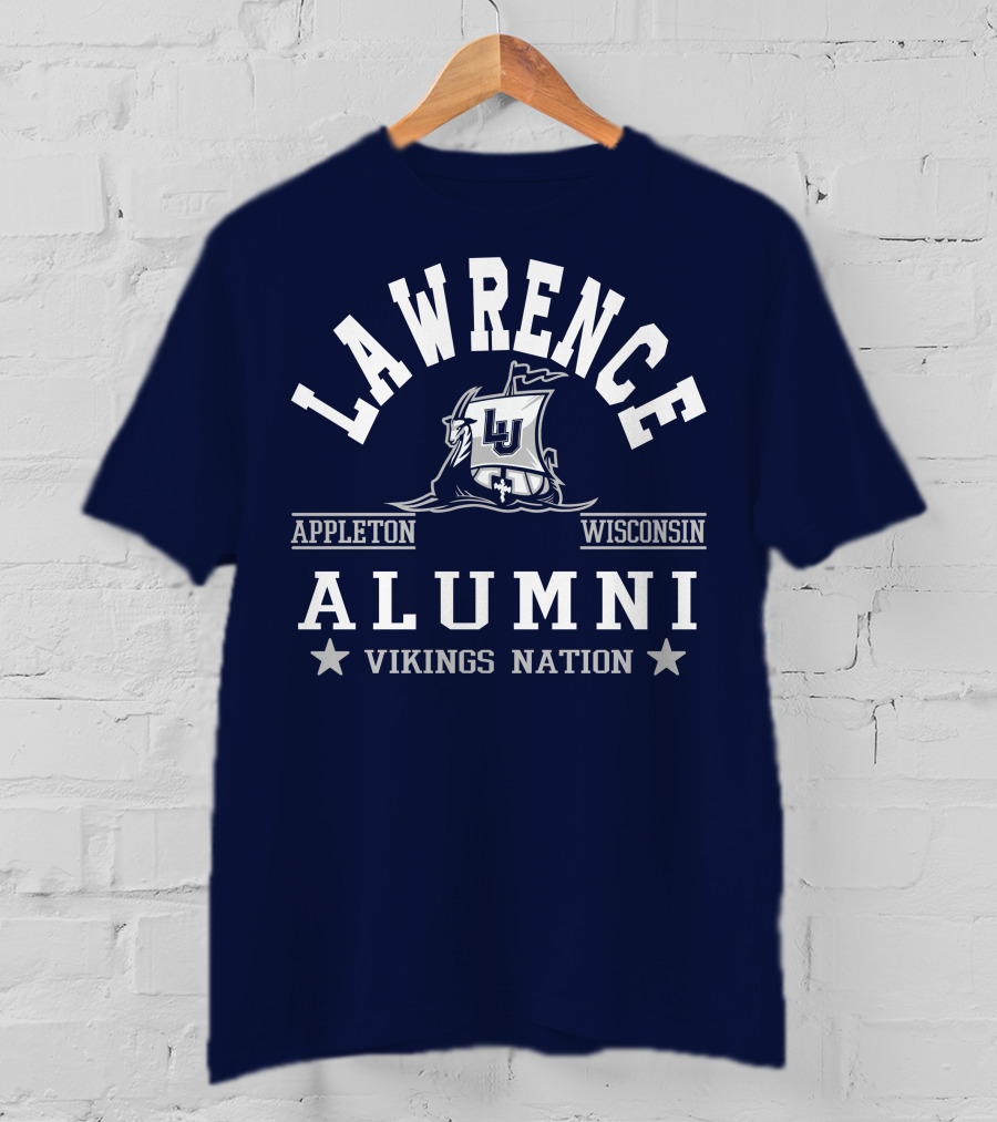 Lawrence Alumni Vikings Nation Appleton Wisconsin T-Shirt