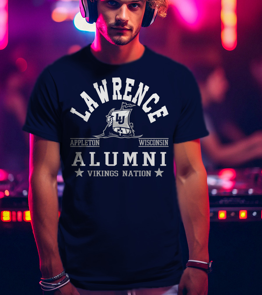 Lawrence Alumni Vikings Nation Appleton Wisconsin T-Shirt