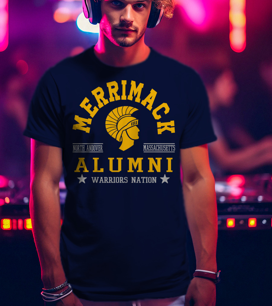 Merrimack College Warriors Nation Alumni North Andover Massachusetts T-Shirt