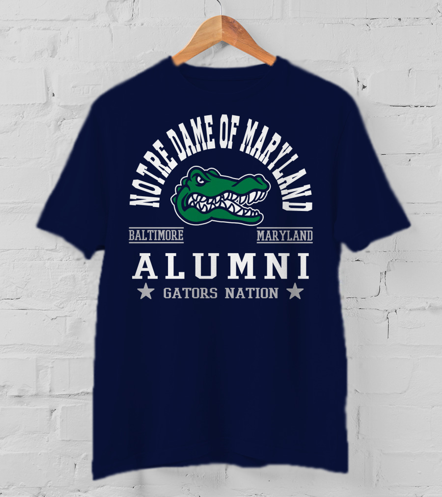 Notre Dame Of Maryland Alumni Baltimore Maryland Gators Nation T-Shirt