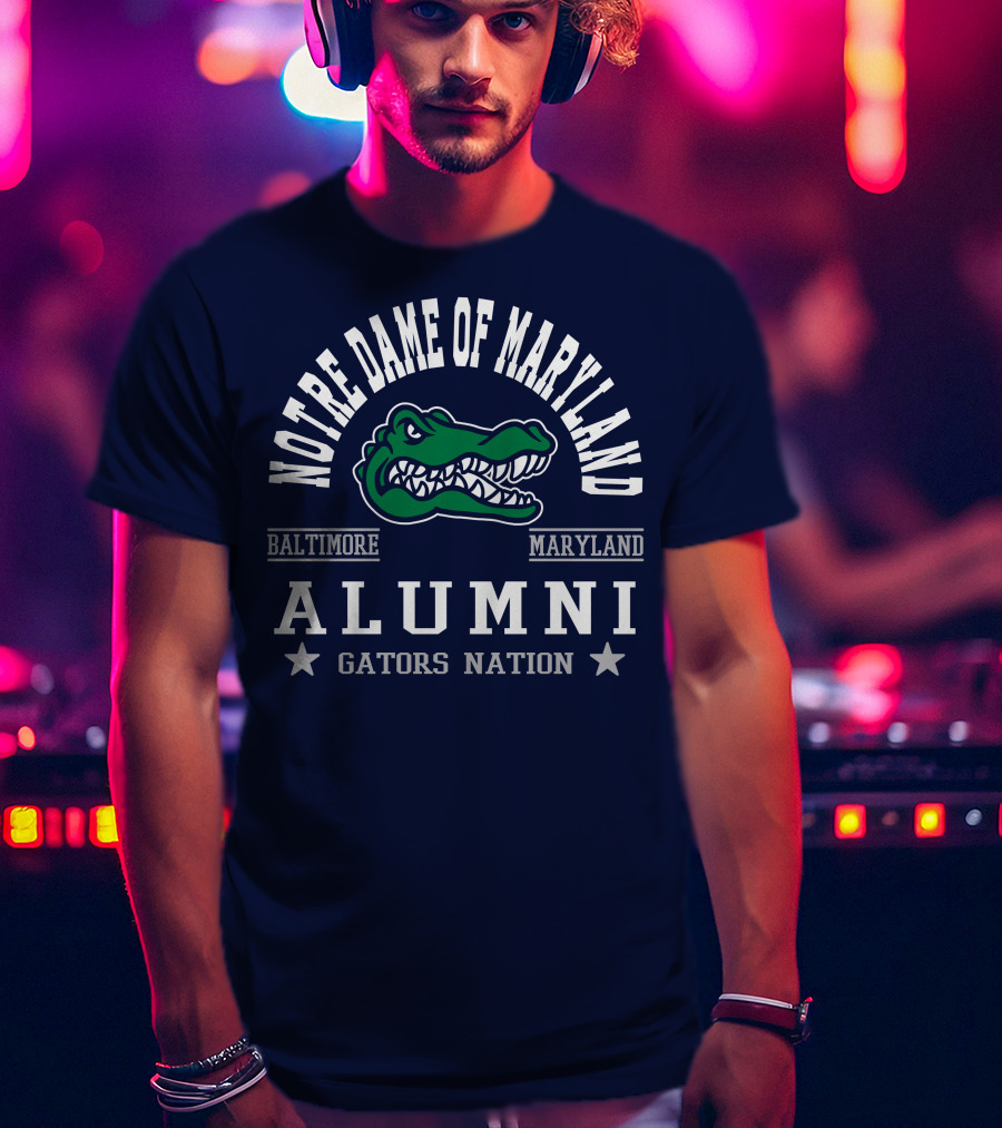 Notre Dame Of Maryland Alumni Baltimore Maryland Gators Nation T-Shirt