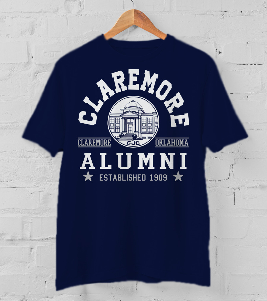 Claremore Oklahoma CJC Alumni Established 1909 T-Shirt