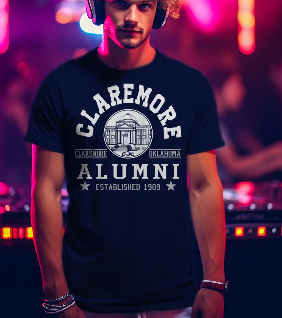Claremore Oklahoma CJC Alumni Established 1909 T-Shirt