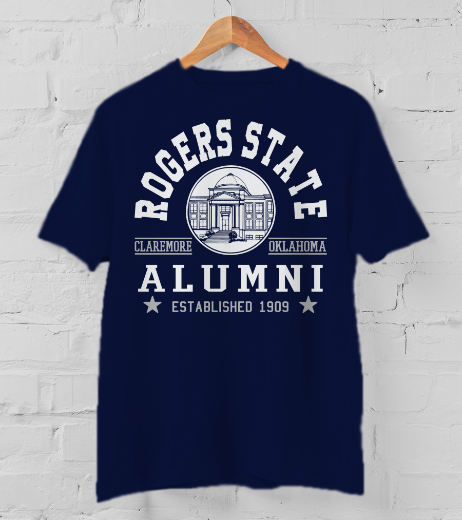 Rogers State Alumni Claremore Oklahoma Established 1909 T-Shirt