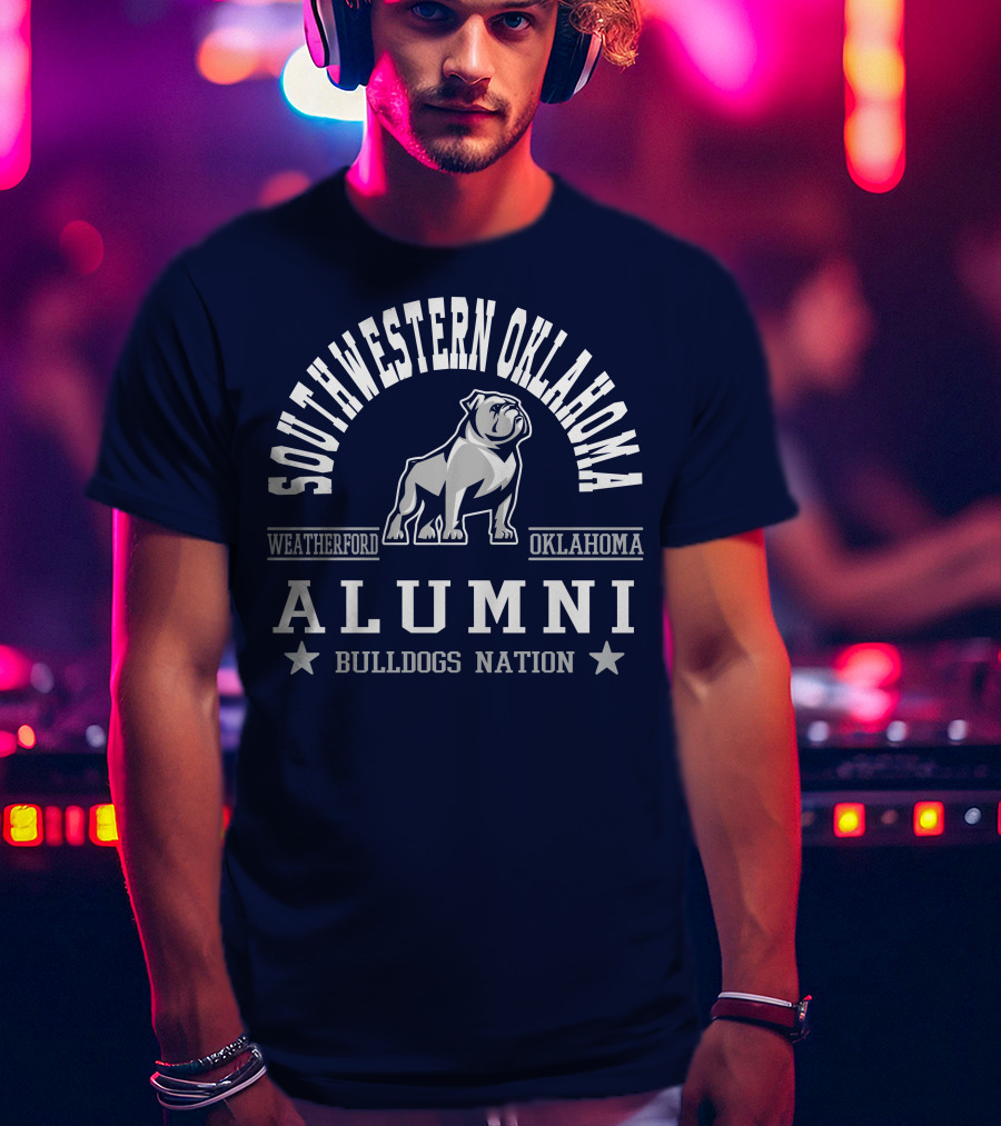 Southwestern Oklahoma Weatherford Bulldogs Alumni Nation T-Shirt