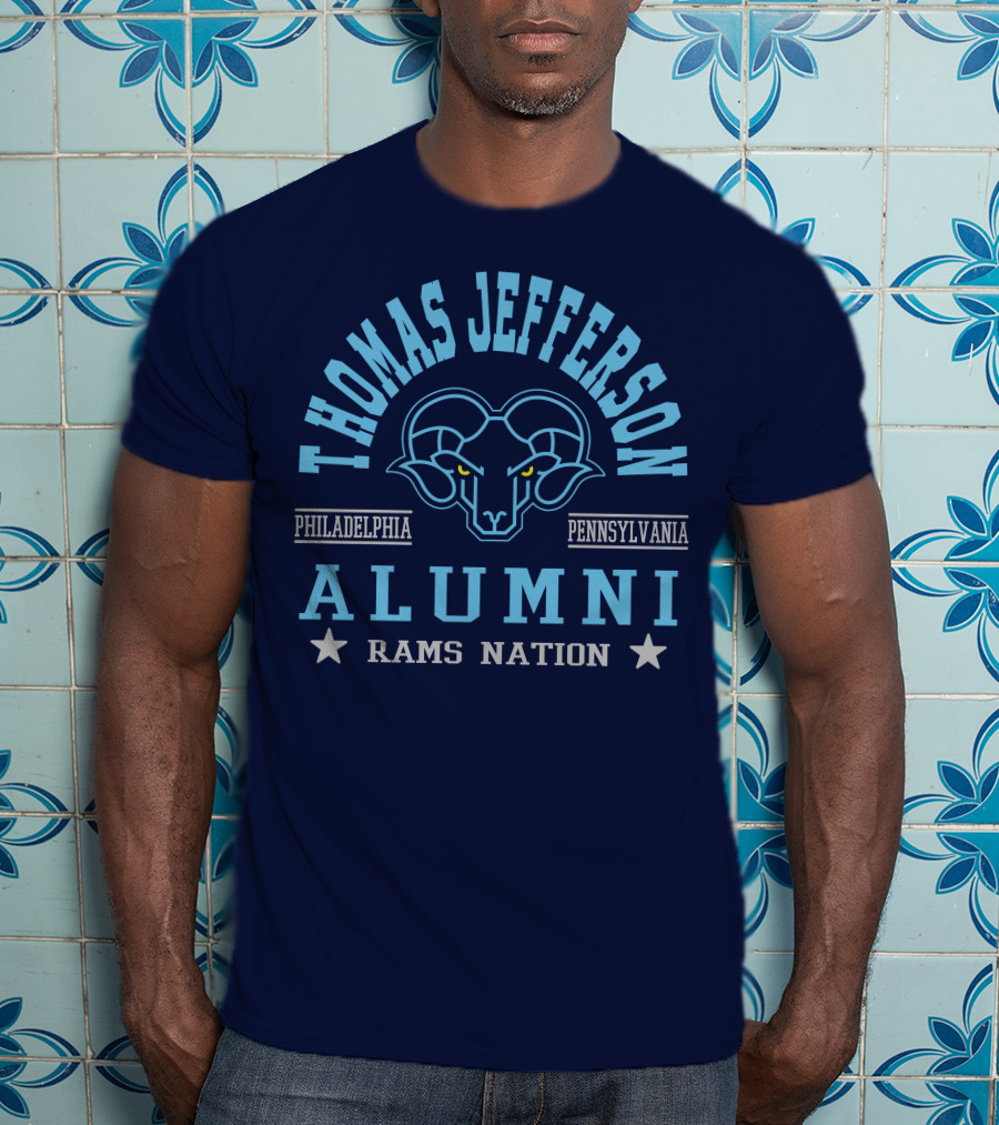 Thomas Jefferson Alumni Rams Nation Philadelphia Pennsylvania T-Shirt