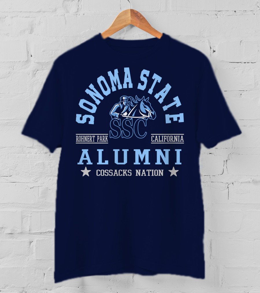 Sonoma State SSC Alumni Cossacks Nation Rohnert Park California T-Shirt
