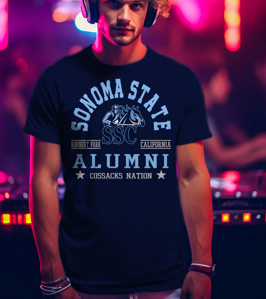Sonoma State SSC Alumni Cossacks Nation Rohnert Park California T-Shirt