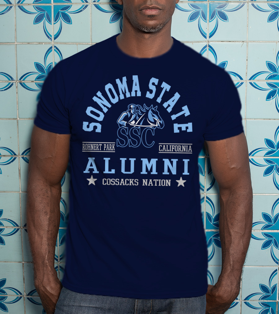 Sonoma State SSC Alumni Cossacks Nation Rohnert Park California T-Shirt