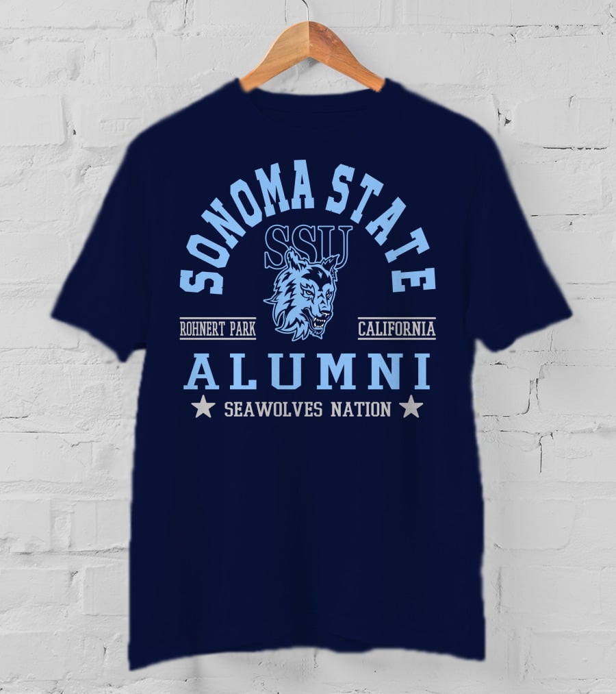 Sonoma State Alumni SSU Seawolves Nation Rohnert Park California T-Shirt