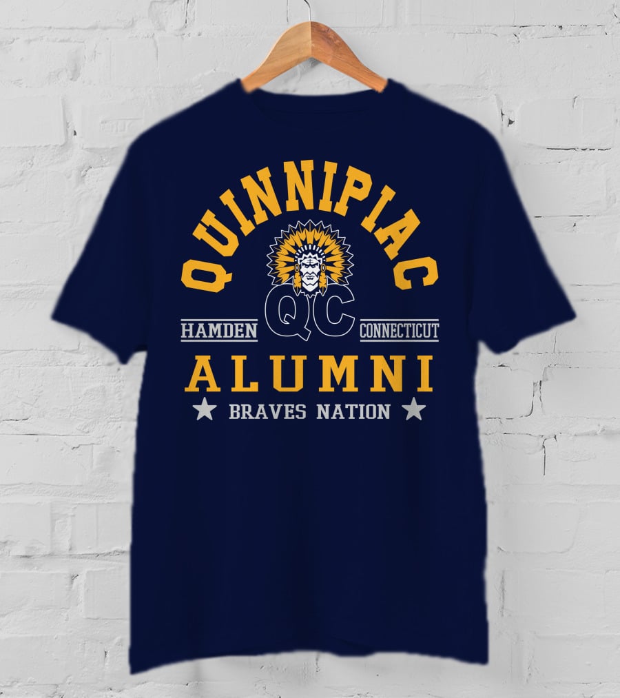 Quinnipiac QC Hamden Connecticut Alumni Braves Nation T-Shirt