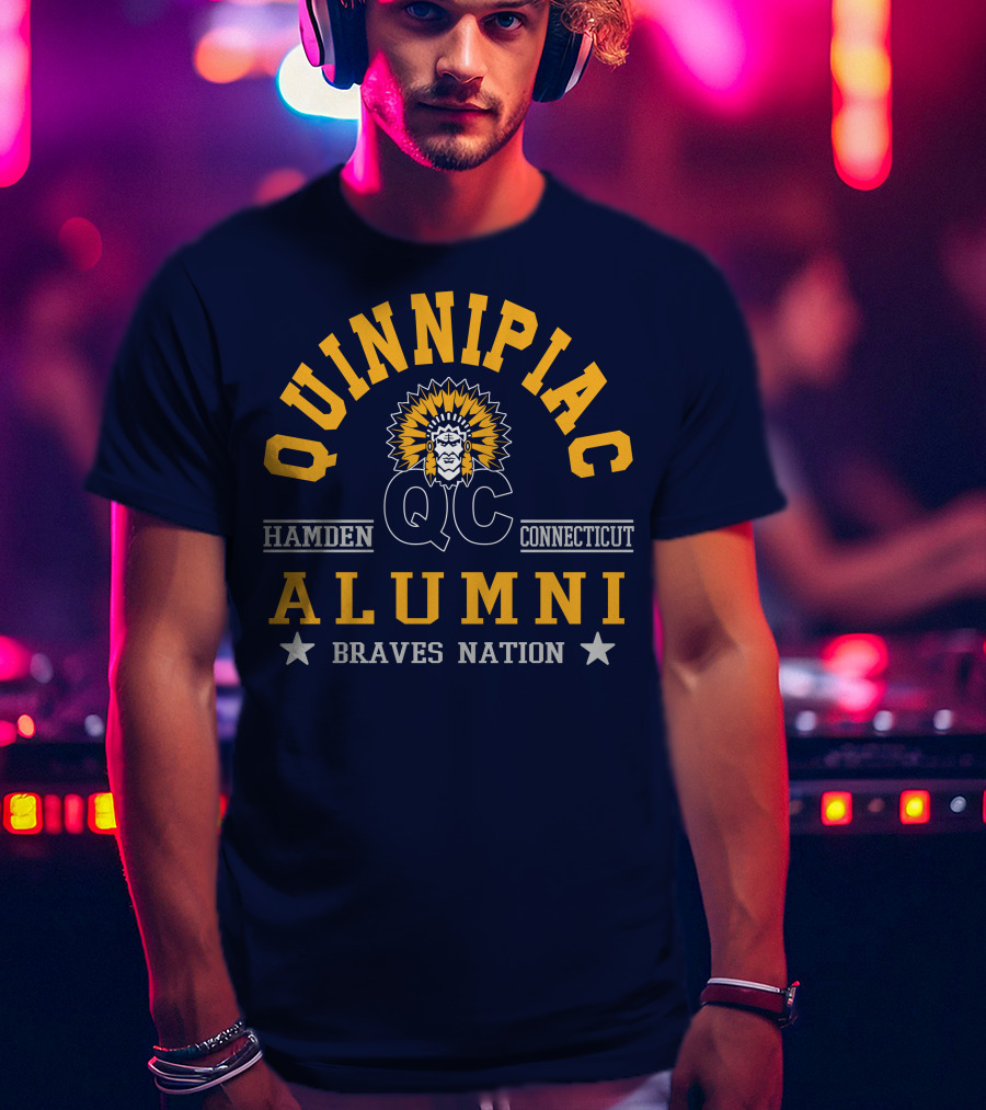 Quinnipiac QC Hamden Connecticut Alumni Braves Nation T-Shirt