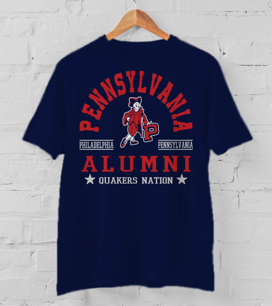 Pennsylvania Alumni Quakers Nation Philadelphia Pennsylvania T-Shirt