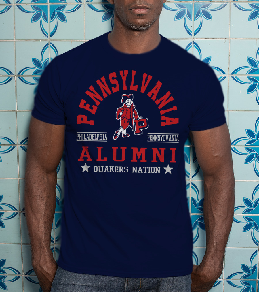 Pennsylvania Alumni Quakers Nation Philadelphia Pennsylvania T-Shirt