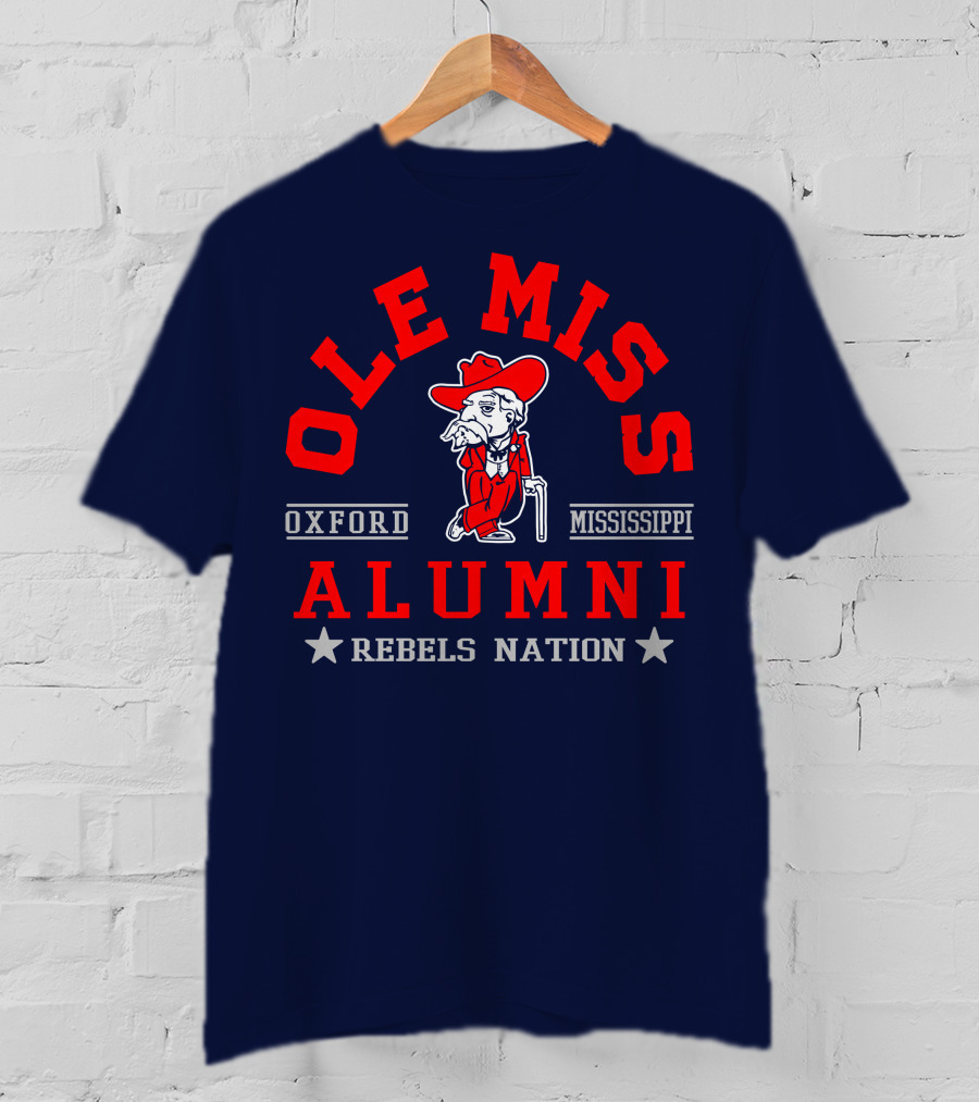 Ole Miss Rebels Alumni Oxford Mississippi Nation T-Shirt