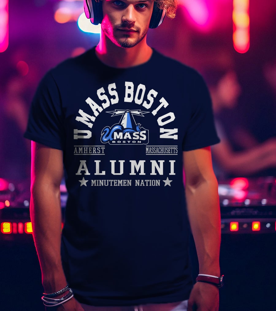 UMass Boston Alumni Amherst Massachusetts Minutemen Nation T-Shirt