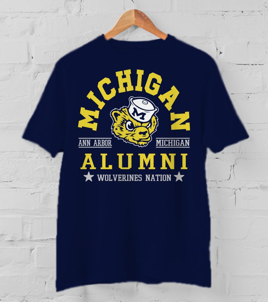 Michigan Alumni Wolverines Nation Ann Arbor Michigan T-Shirt