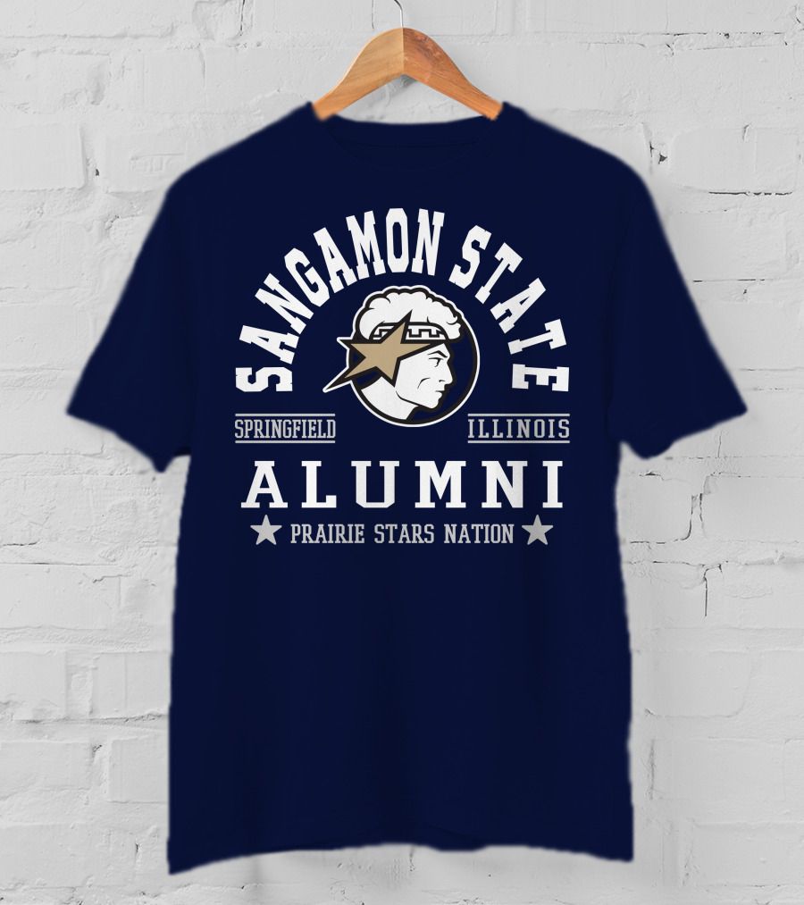 Sangamon State Springfield Illinois Alumni Prairie Stars Nation T-Shirt