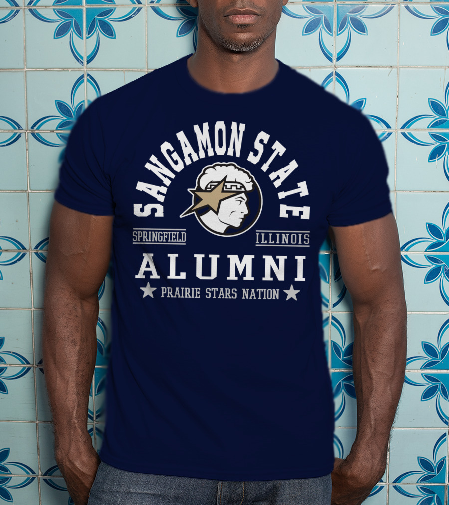 Sangamon State Springfield Illinois Alumni Prairie Stars Nation T-Shirt