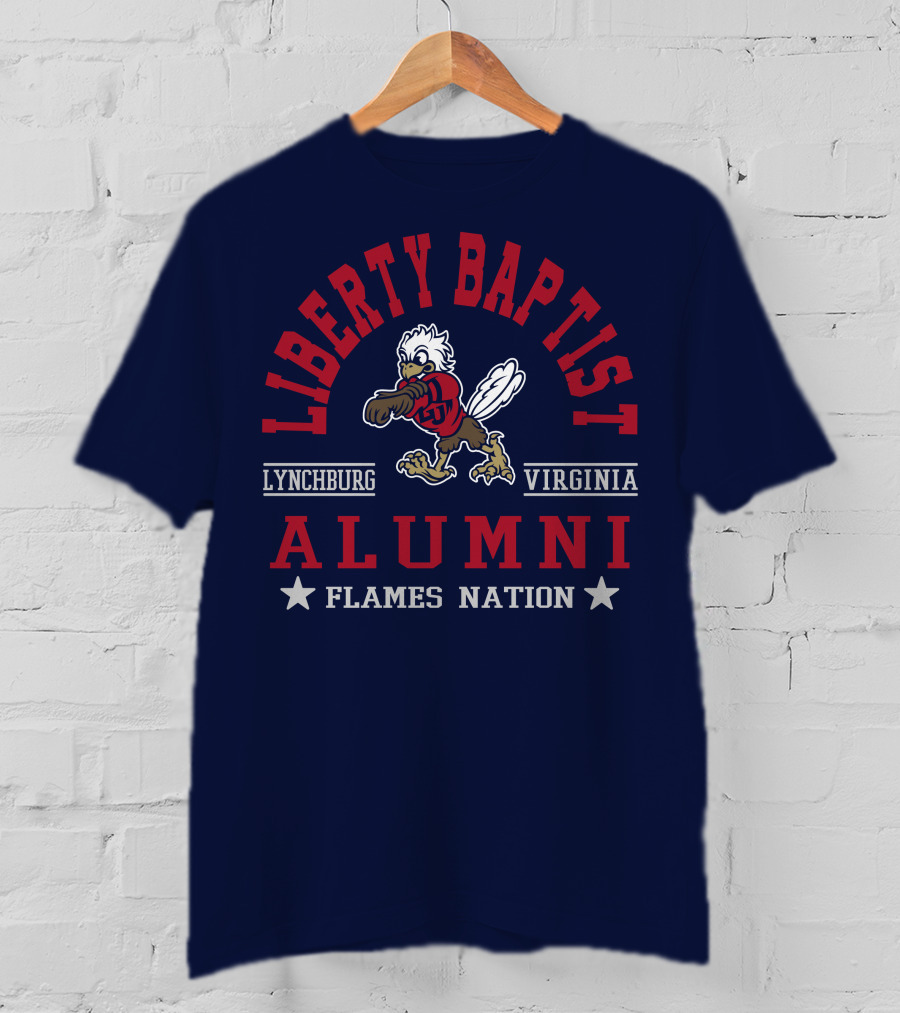 Liberty Baptist Alumni Lynchburg Virginia Flames Nation T-Shirt