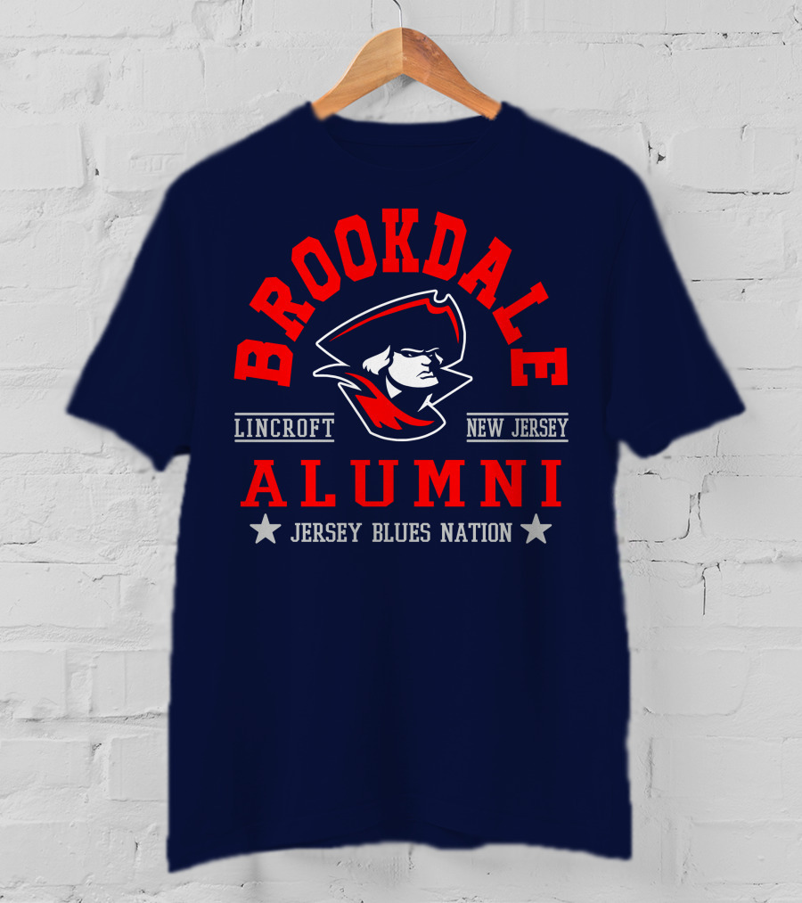 Brookdale Alumni Lincroft New Jersey Jersey Blues Nation T-Shirt