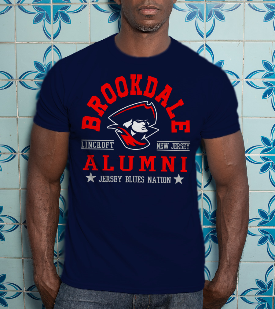 Brookdale Alumni Lincroft New Jersey Jersey Blues Nation T-Shirt