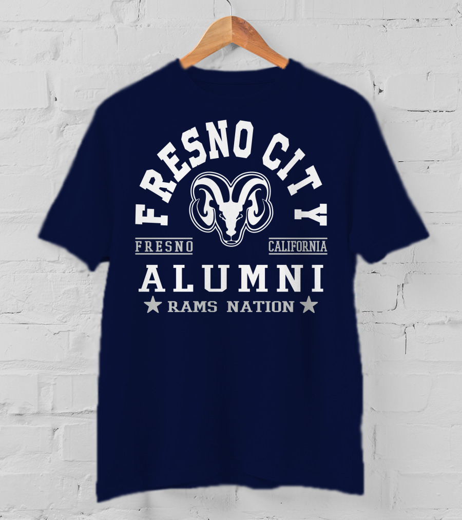 Fresno City California Alumni Rams Nation T-Shirt