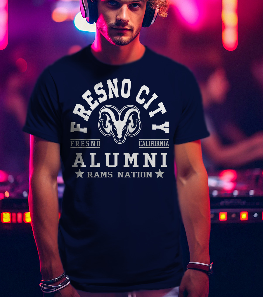 Fresno City California Alumni Rams Nation T-Shirt