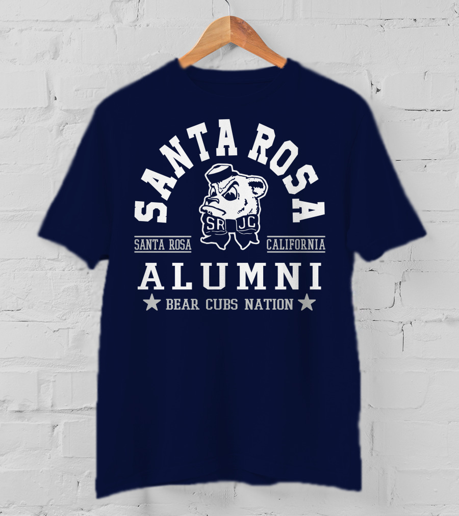 Santa Rosa Bear Cubs SRJC Alumni California Nation T-Shirt