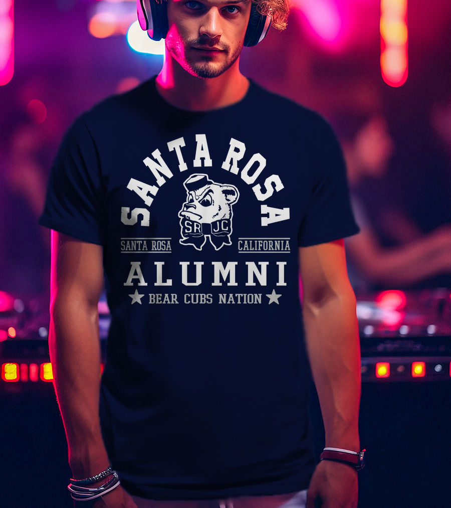 Santa Rosa Bear Cubs SRJC Alumni California Nation T-Shirt