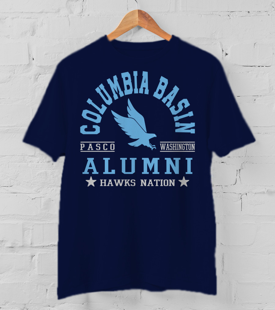 Columbia Basin Alumni Hawks Nation Pasco Washington T-Shirt