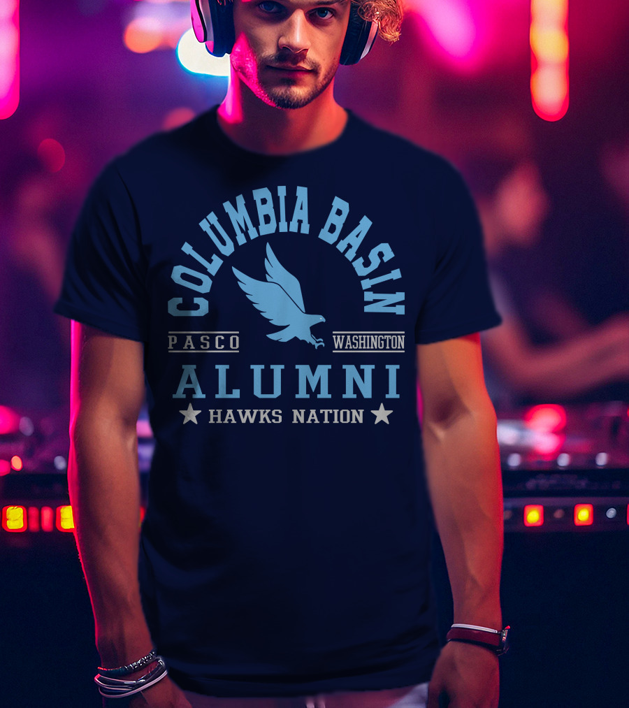 Columbia Basin Alumni Hawks Nation Pasco Washington T-Shirt