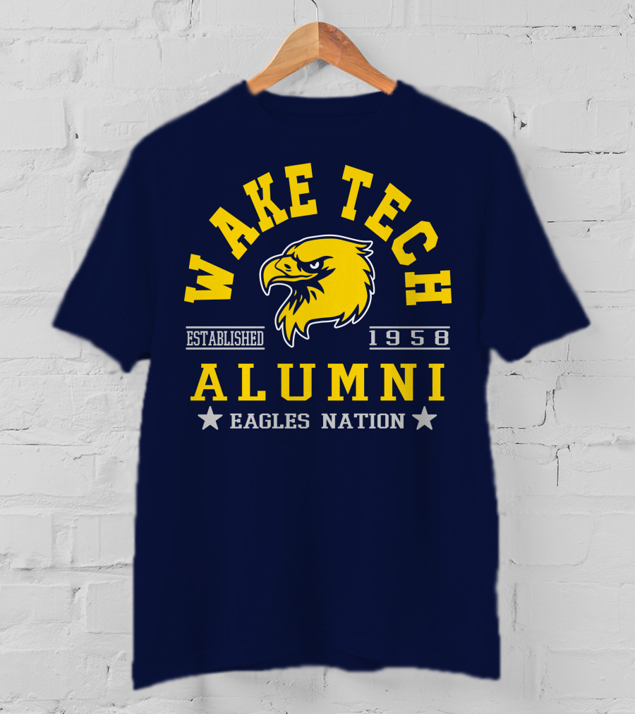 Wake Tech Alumni Eagles Nation Established 1958 T-Shirt