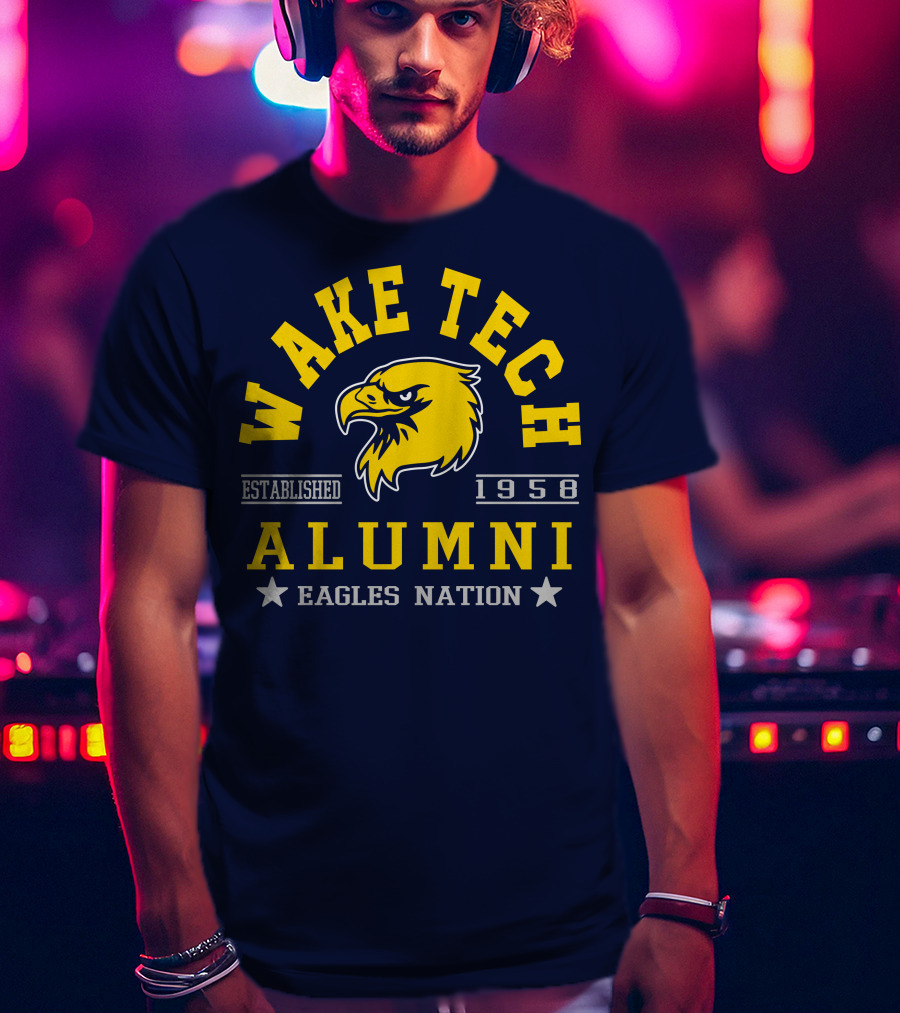 Wake Tech Alumni Eagles Nation Established 1958 T-Shirt